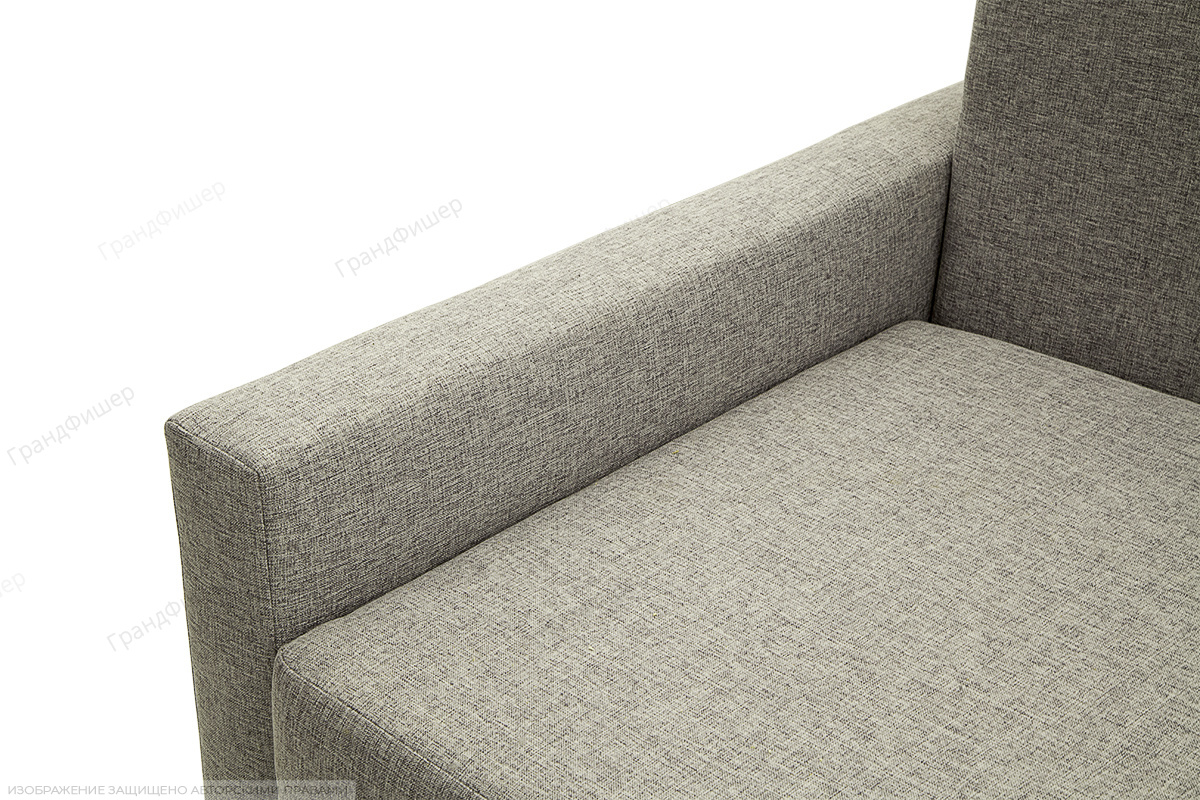 Прямой диван Этро с опорой №2 Dream light grey Подлокотник