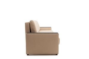Прямой диван Атланта-3 эконом со столом Savana Camel + Sontex Umber Вид сбоку