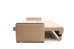 Прямой диван Атланта-3 эконом со столом Savana Camel + Sontex Umber Спальное место