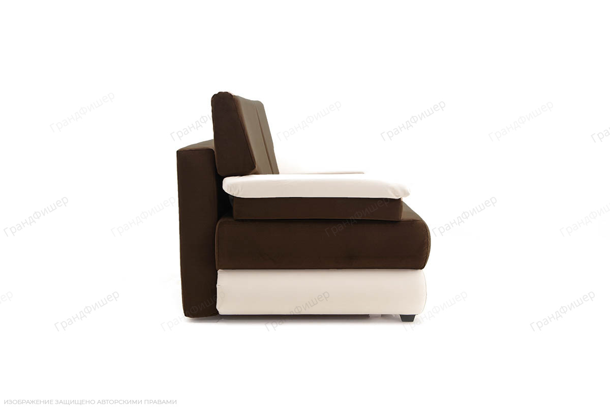 Диван Фиджи Фиджи Maserati Brown + White Вид сбоку