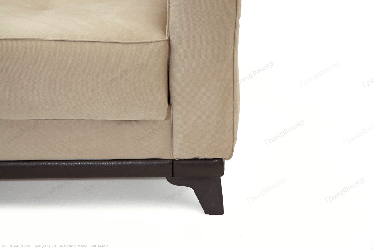 Диван Джерси Джерси-5 с опорой №4 Maserati Beight + Sontex Umber Ножки