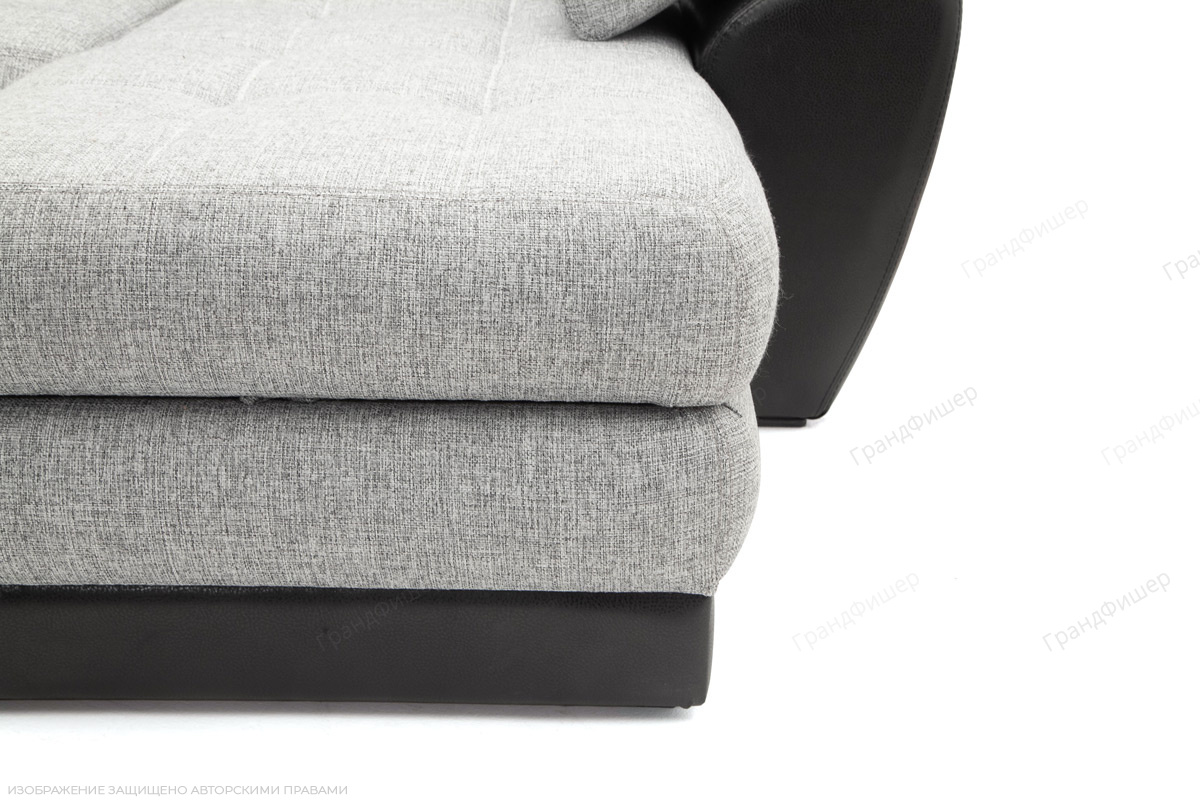 Угловой диван Император-2 Big Grey + Sontex Black Ножки