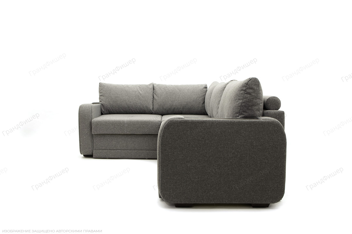 Угловой диван Диана Dream Grey Вид сбоку