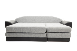 Угловой диван Император-2 Big Grey + Sontex Black Спальное место