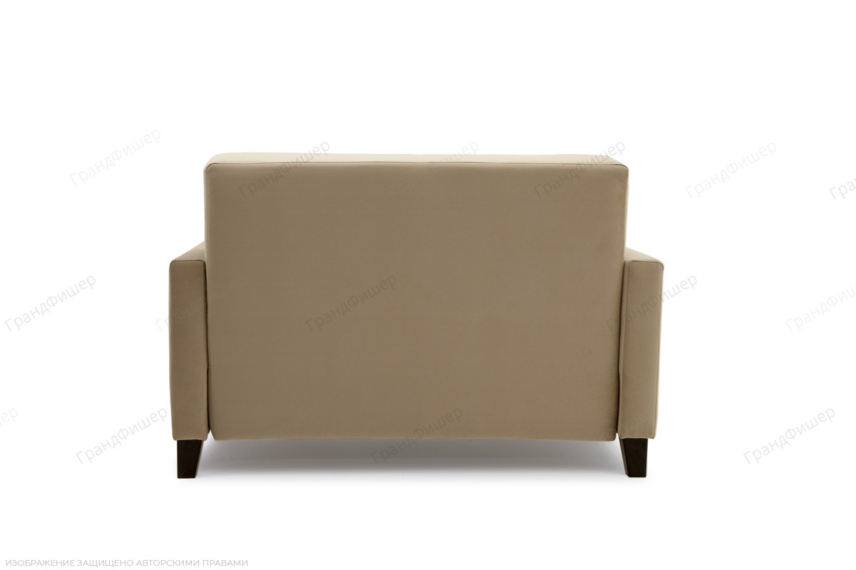 Жесткий диван Этро-3 Maserati Beige + Brown Вид сзади