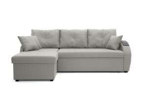 Серый угловой диван Мартин Dream Light Grey Вид спереди