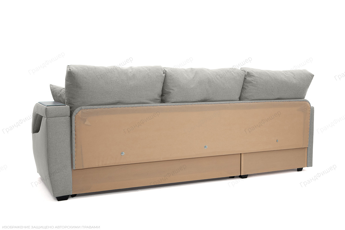 Серый угловой диван Мартин Dream Light Grey Вид сзади