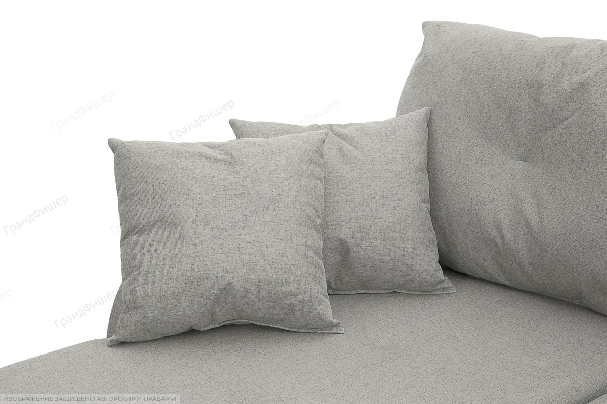 Серый угловой диван Мартин Dream Light Grey Подушки