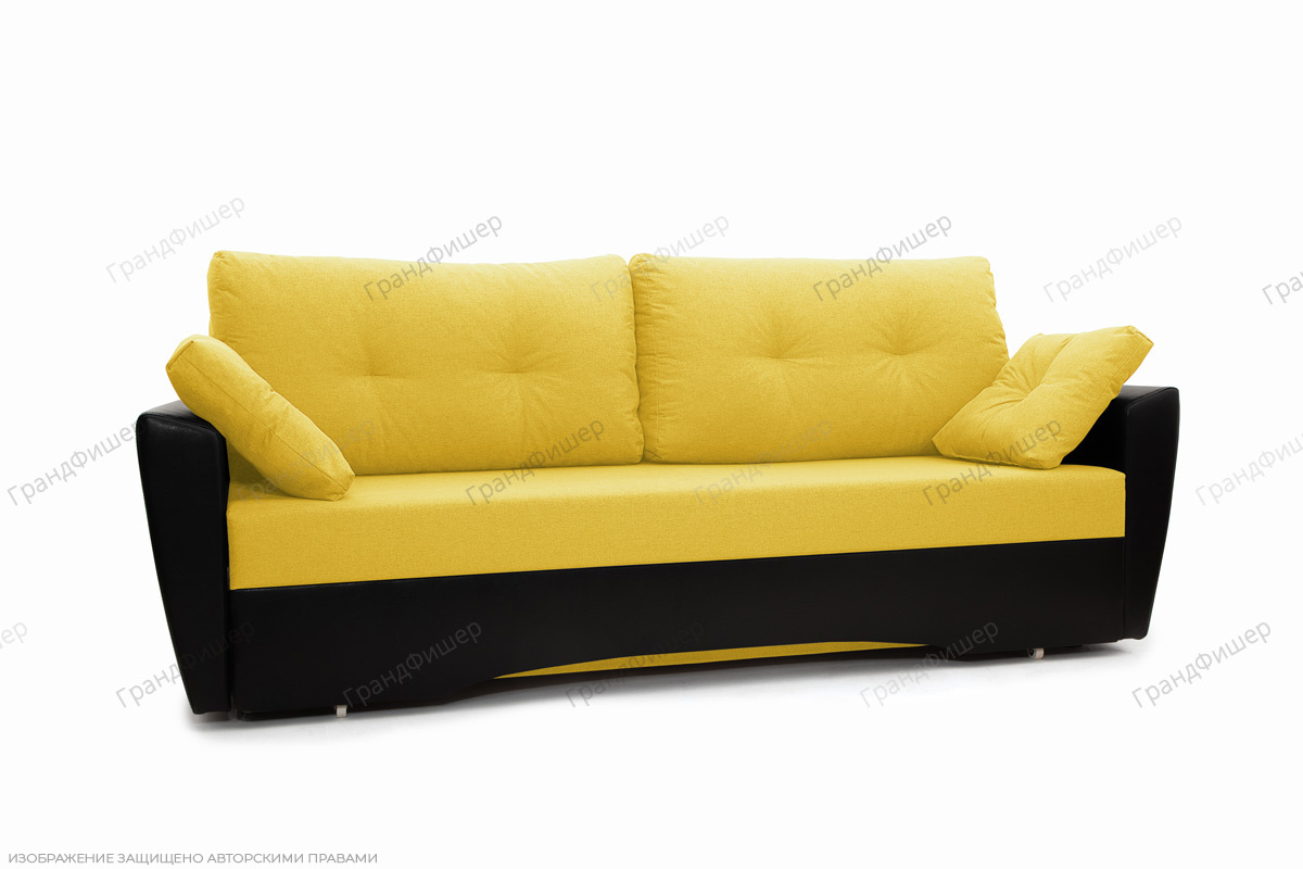 Диван Амстердам Амстердам эконом Dream Yellow Вид по диагонали