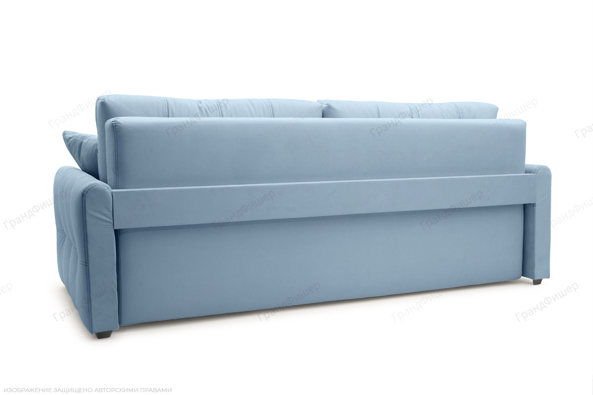 Прямой диван Мадрид (Мегаполис) Amigo Blue Вид сзади