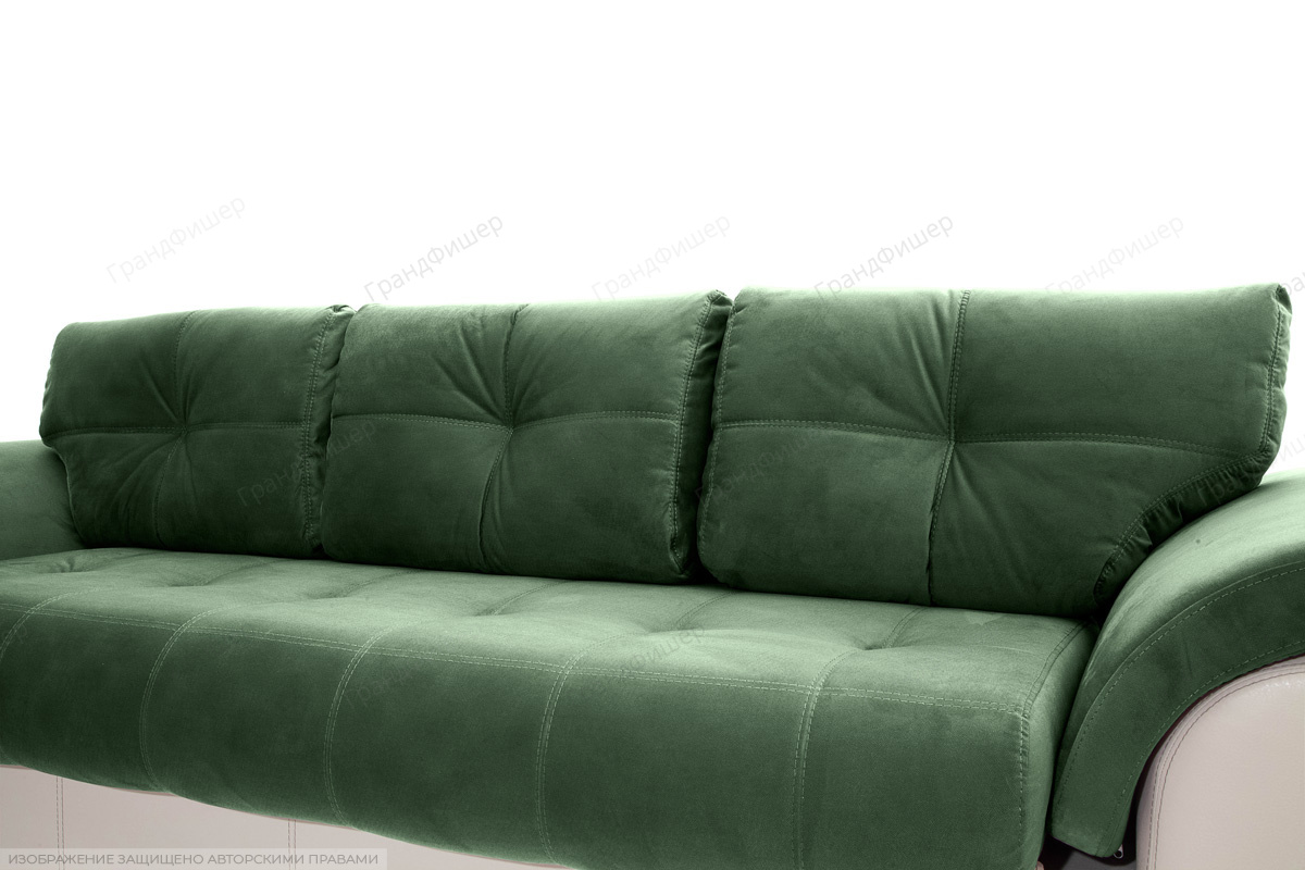 Прямой диван Соренто Amigo Green + Sontex Beige Подушки