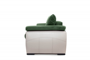 Прямой диван Соренто Amigo Green + Sontex Beige Вид сбоку