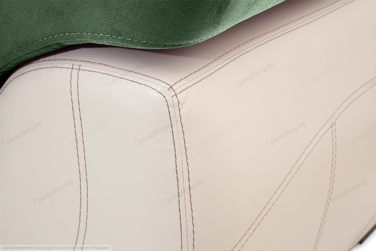 Прямой диван Соренто Amigo Green + Sontex Beige Текстура ткани