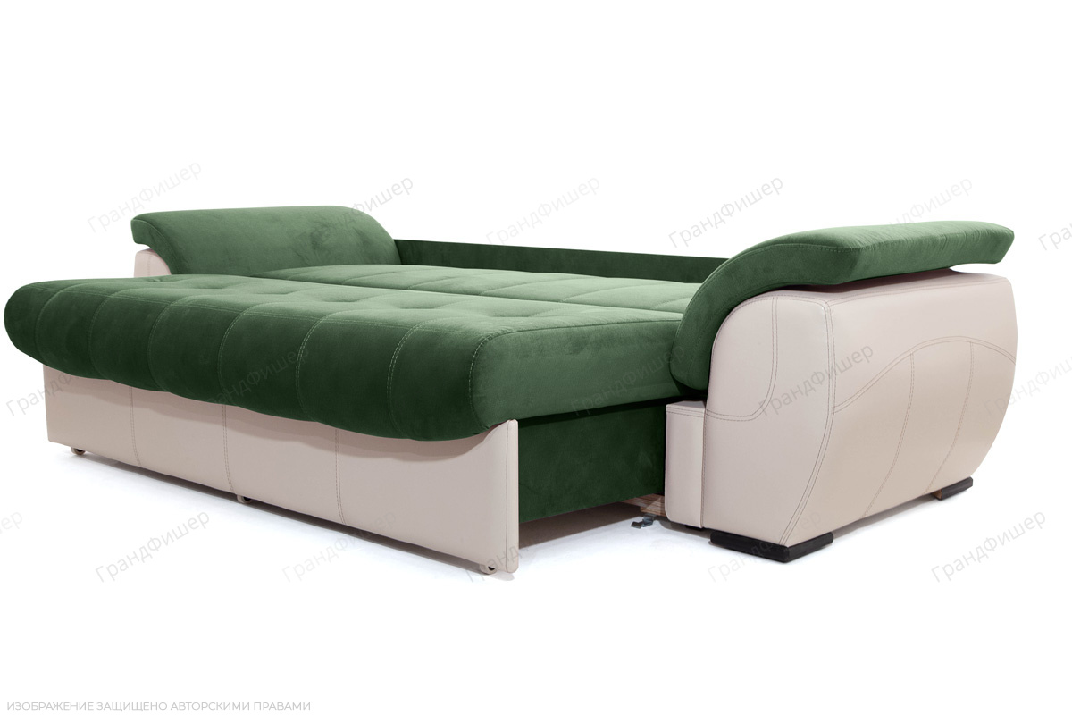 Прямой диван Соренто Amigo Green + Sontex Beige Спальное место