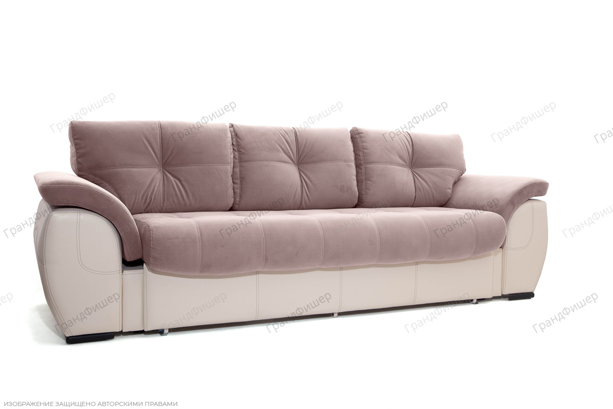 Прямой диван Соренто Amigo Java + Sontex Beige Вид по диагонали
