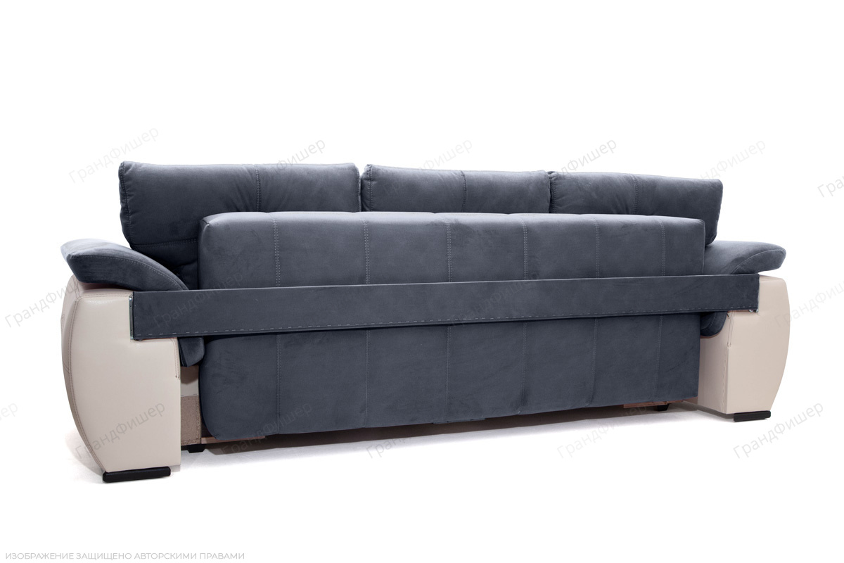 Прямой диван Соренто Amigo Navy + Sontex Beige Вид сзади