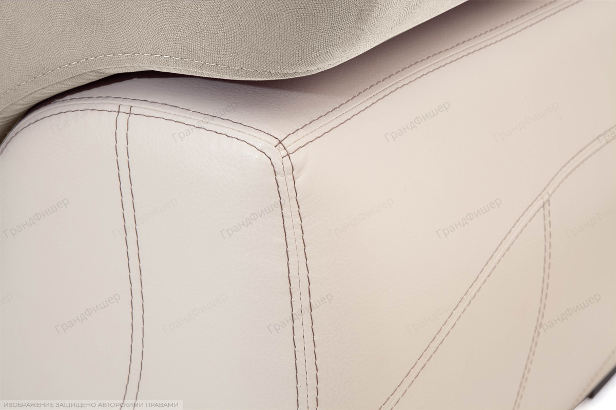 Прямой диван Соренто Amigo Cream + Sontex Beige Текстура ткани