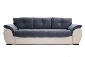 Прямой диван Соренто Amigo Navy + Sontex Beige Вид спереди