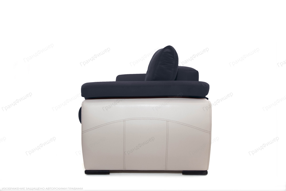 Прямой диван Соренто Amigo Navy + Sontex Beige Вид сбоку