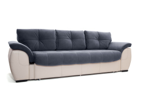 Прямой диван Соренто Amigo Navy + Sontex Beige Вид по диагонали