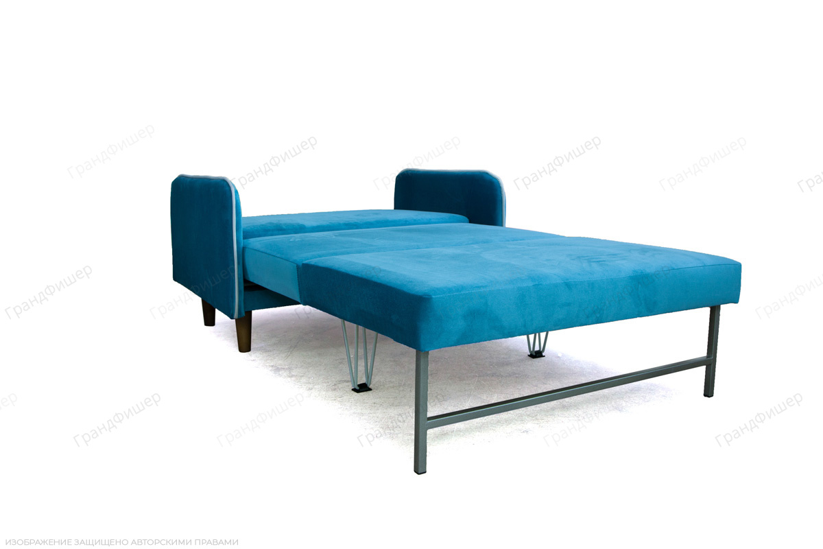 Голубой диван Сайли Velutto light blue Спальное место
