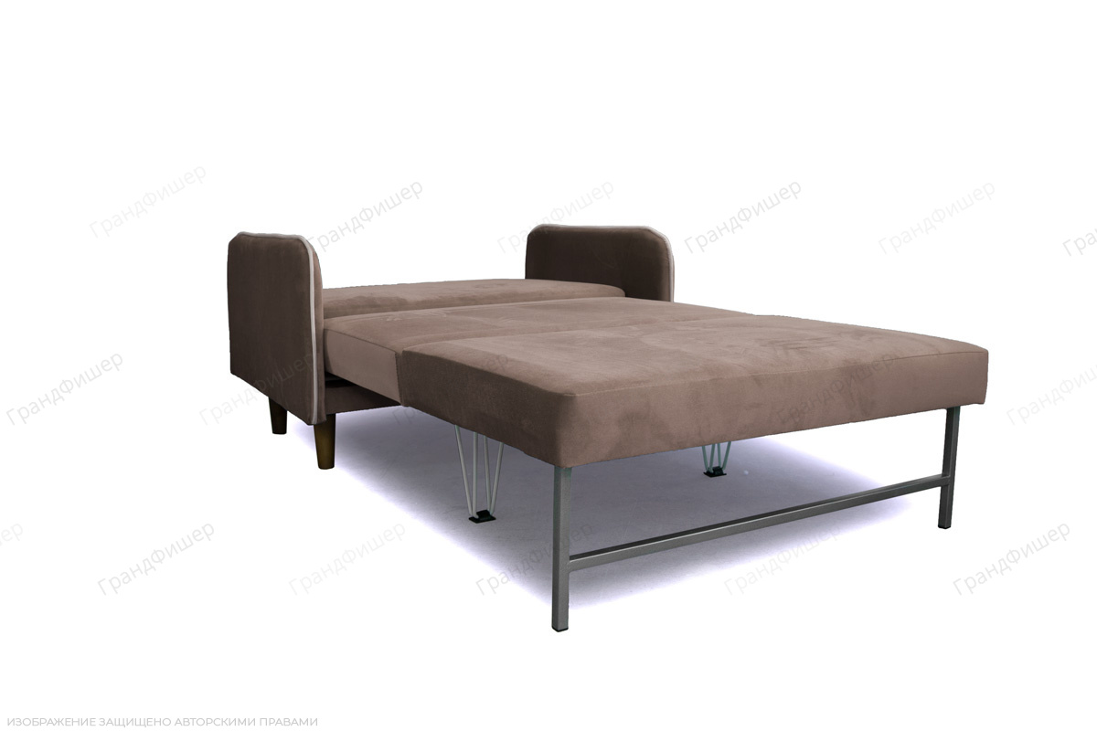 Прямой диван Сайли Velutto Light brown Спальное место