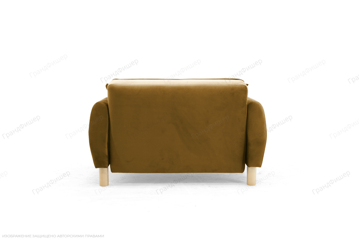Прямой диван Кайли (Анита, Ханна) Amigo Yellow Вид сзади