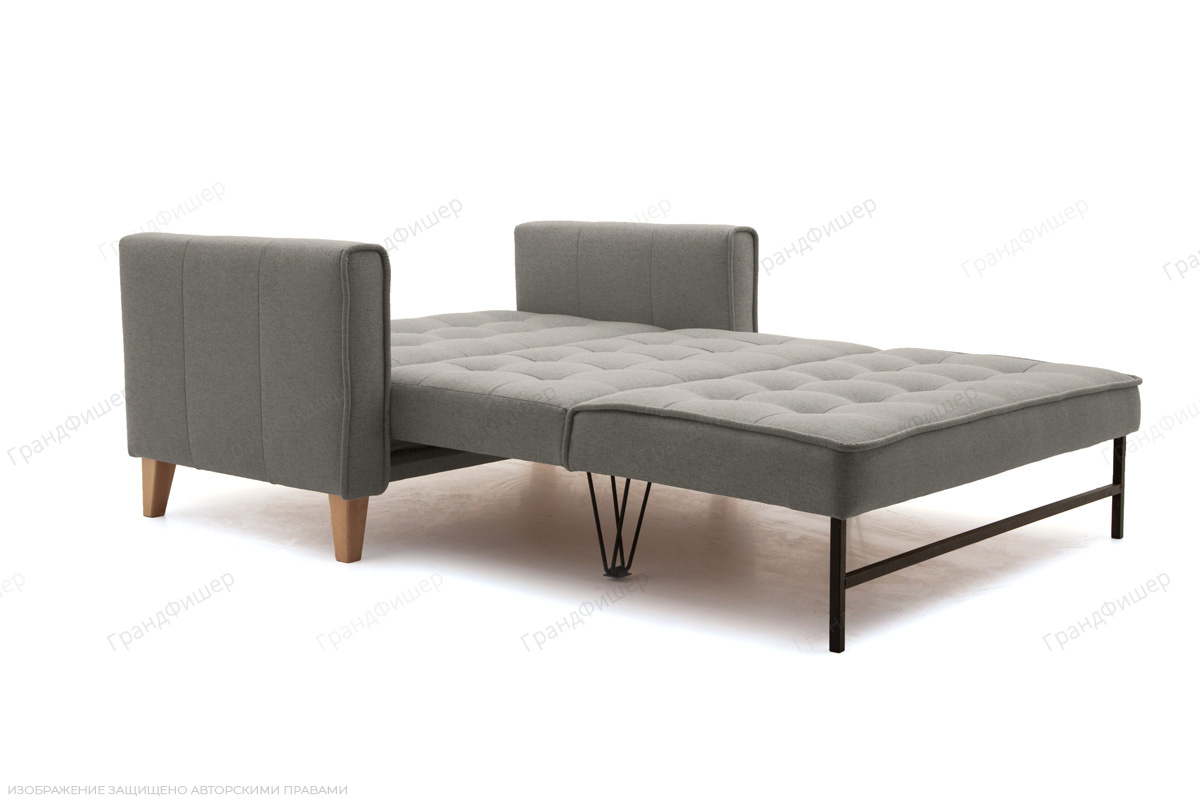 Прямой диван 120 см Этро люкс-4 с опорой №3 Dream Grey Спальное место