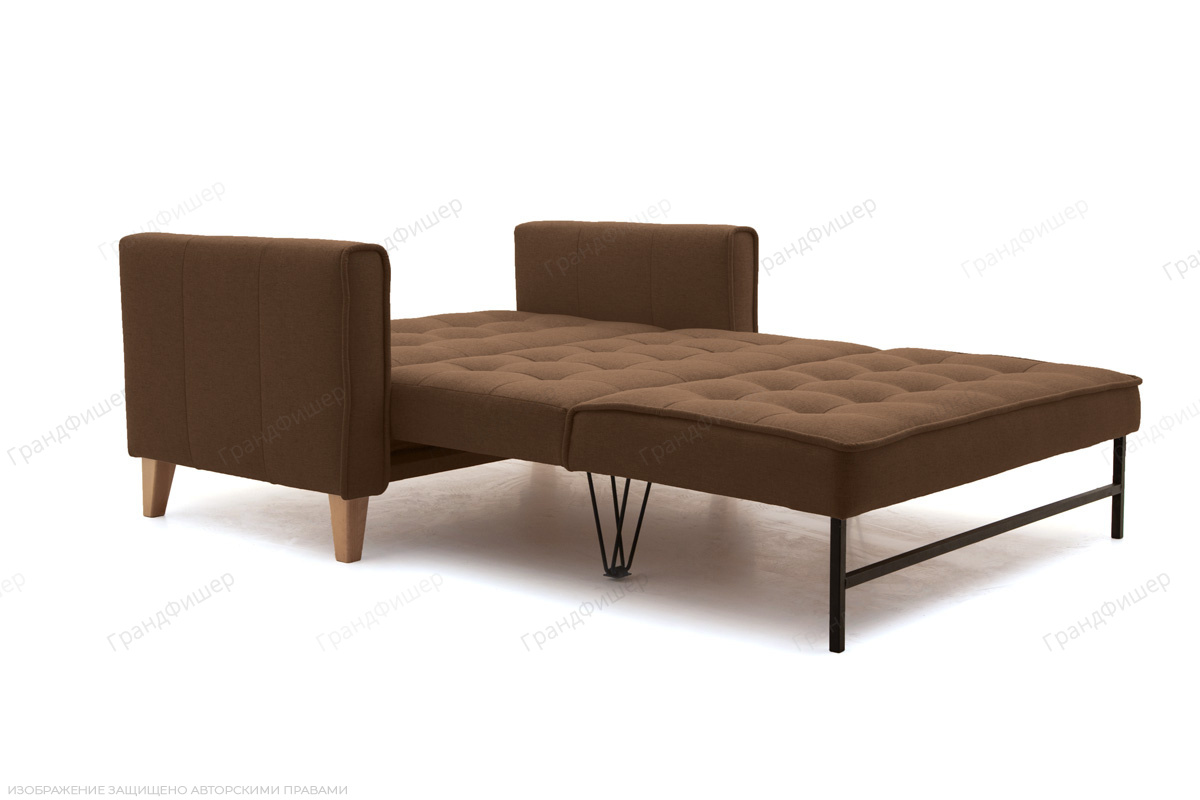 Диван 120 см Этро люкс-4 с опорой №3 Savana chocolate Спальное место