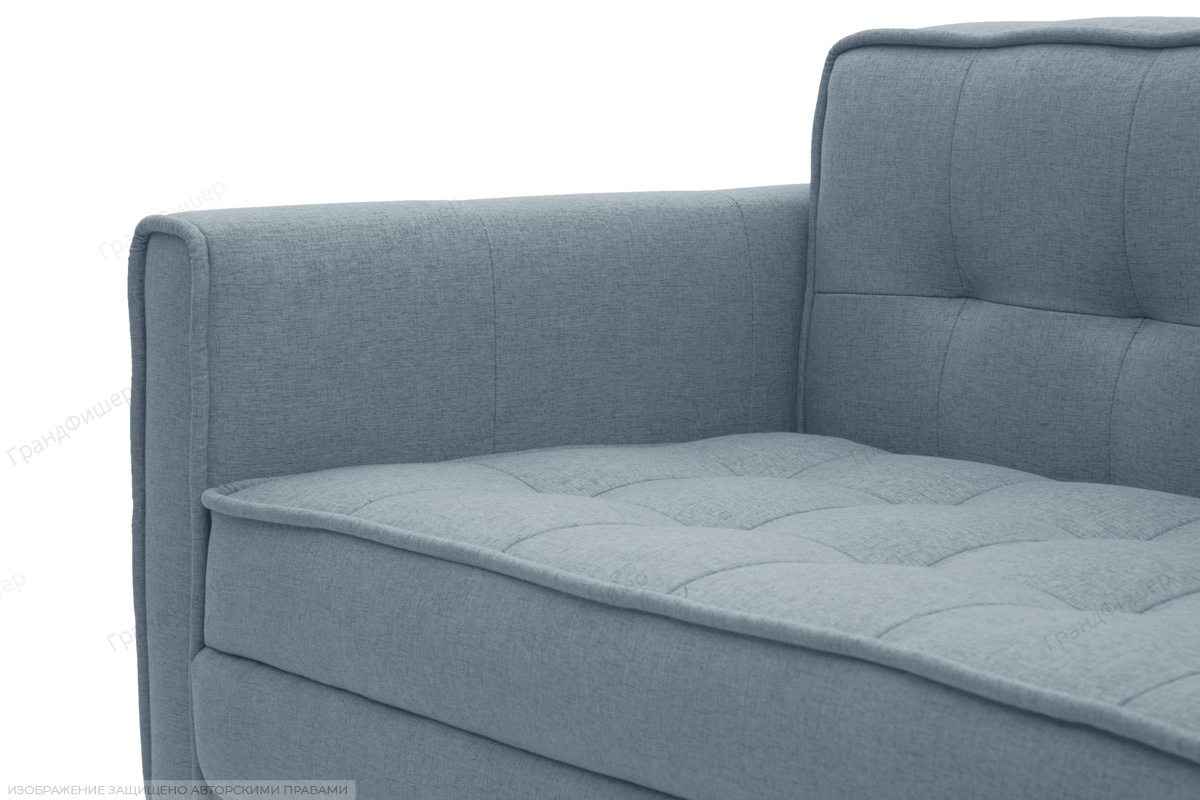 Диван 120 см Этро люкс-4 с опорой №3 Dream Blue Подлокотник