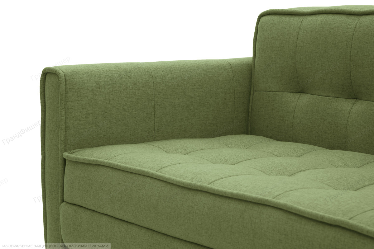 Диван 120 см Этро люкс-4 с опорой №3 Dream Green Подлокотник