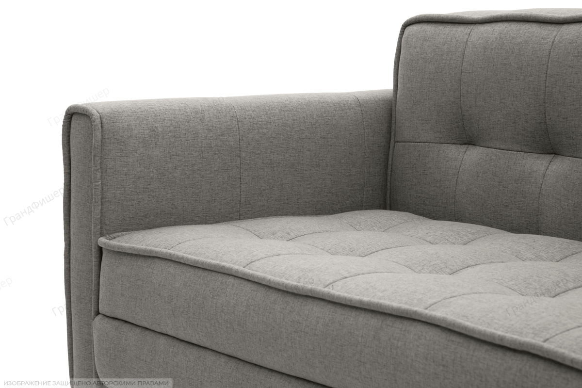 Прямой диван 120 см Этро люкс-4 с опорой №3 Dream Grey Подлокотник