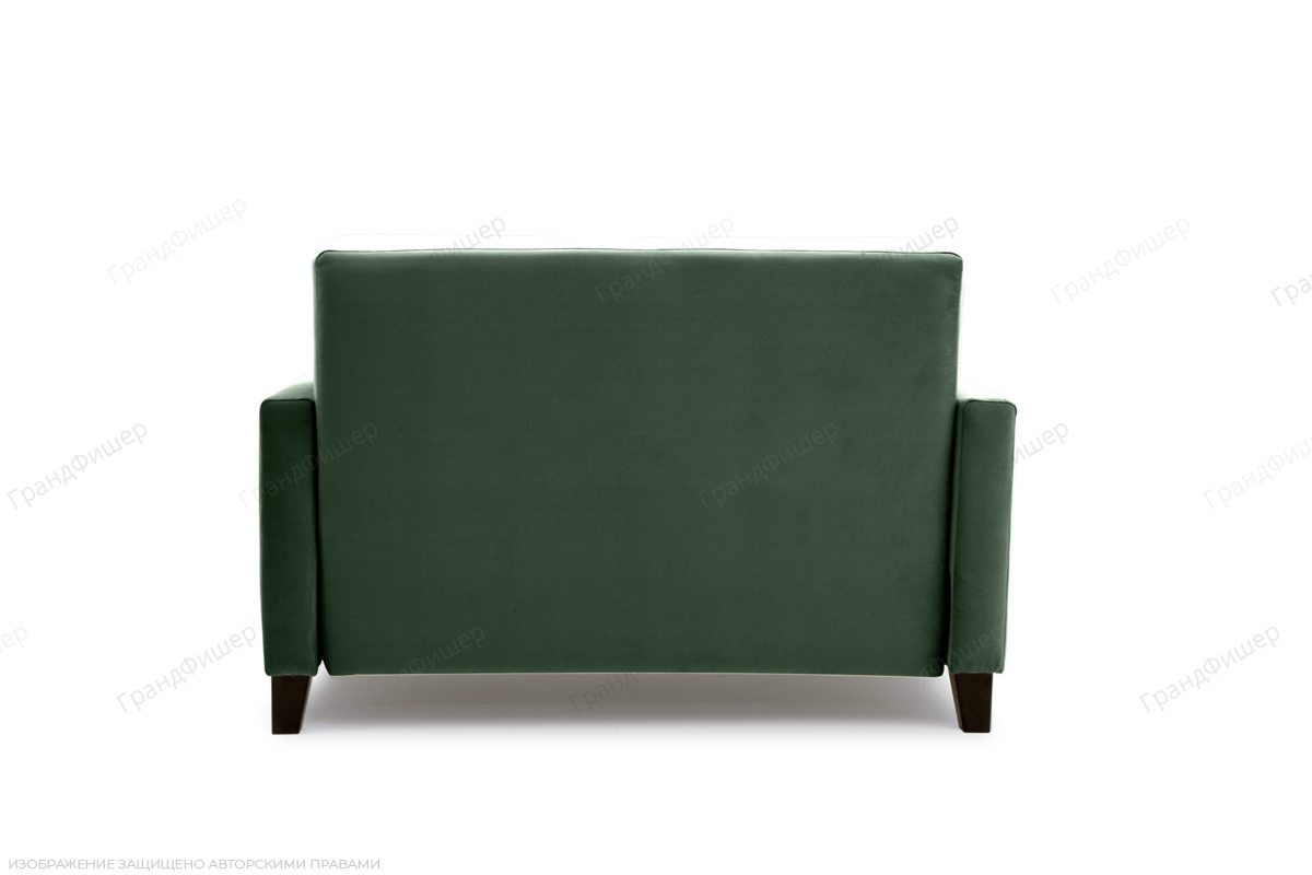 Прямой диван Этро-3 Amigo Green + Amigo Brown Вид сзади