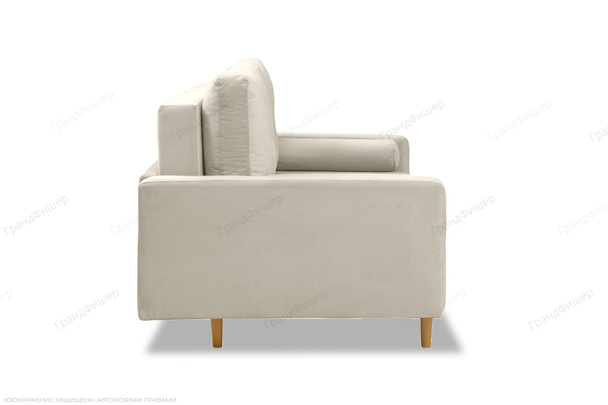Прямой диван Райс Zara cream 02 Вид сбоку