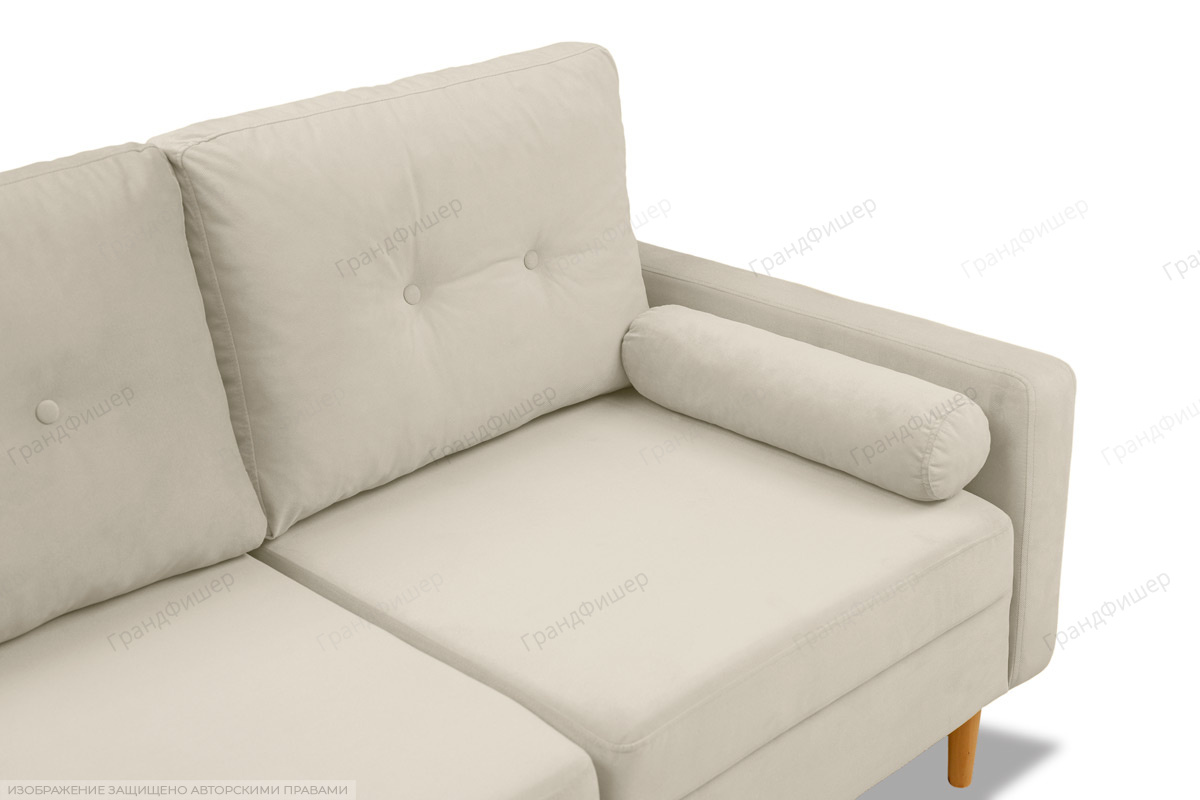 Прямой диван Райс Zara cream 02 Подушки