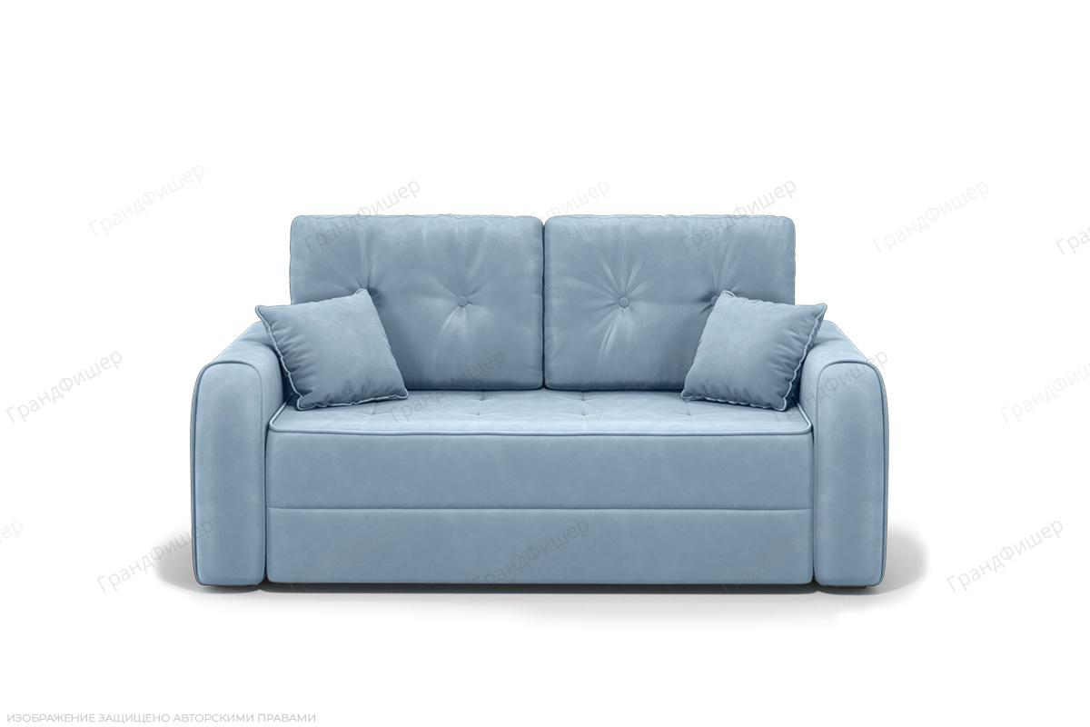 Прямой диван 180 см Каймак мини Amigo Blue Вид спереди