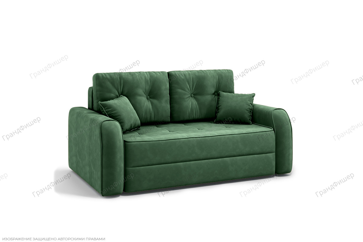 Выкатной диван Каймак мини Amigo Green Вид по диагонали