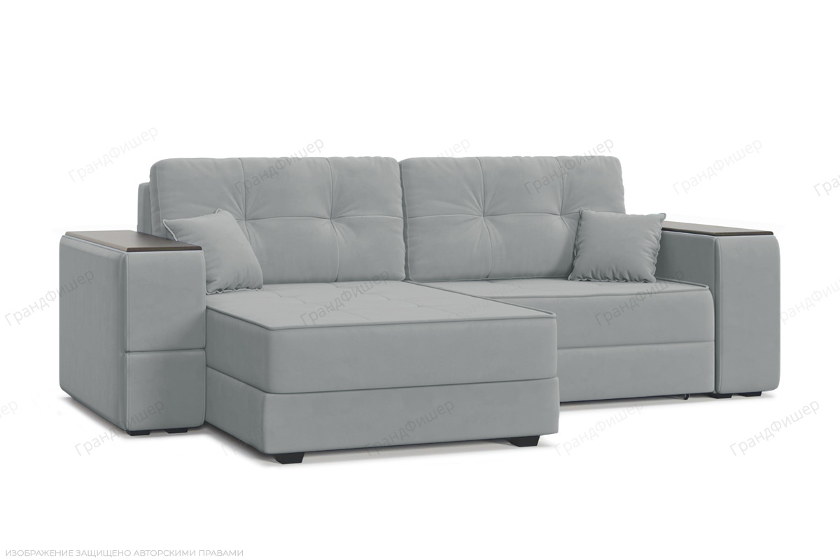 Диван со столиком Кайман-5 с ящиками и столом Zara Steel 52 Вид по диагонали