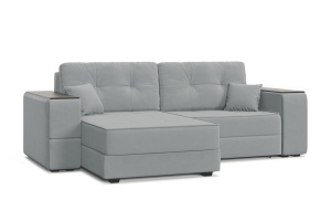 Диван со столиком Кайман-5 с ящиками и столом Zara Steel 52 Вид по диагонали
