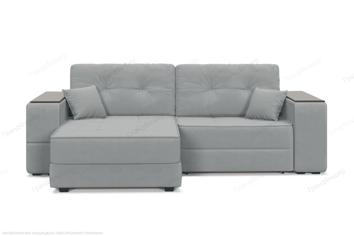 Диван со столиком Кайман-5 с ящиками и столом Zara Steel 52 Вид спереди