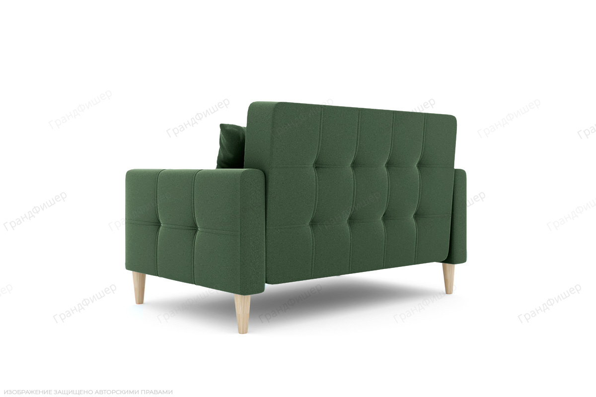 Прямой диван Этро люкс с опорой №5 Amigo Green Вид сзади
