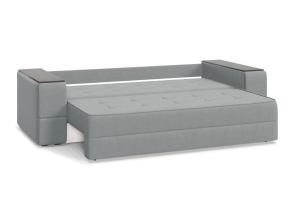 Прямой диван Кайман-5 с ящиками и столом (Киноман) Zara Steel 52 Спальное место