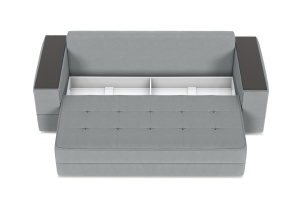Прямой диван Кайман-5 с ящиками и столом (Киноман) Zara Steel 52 Ящик для белья