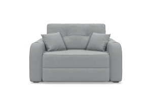Прямой диван Каймак мини (спальное 100 см) Zara Steel 52 Вид спереди