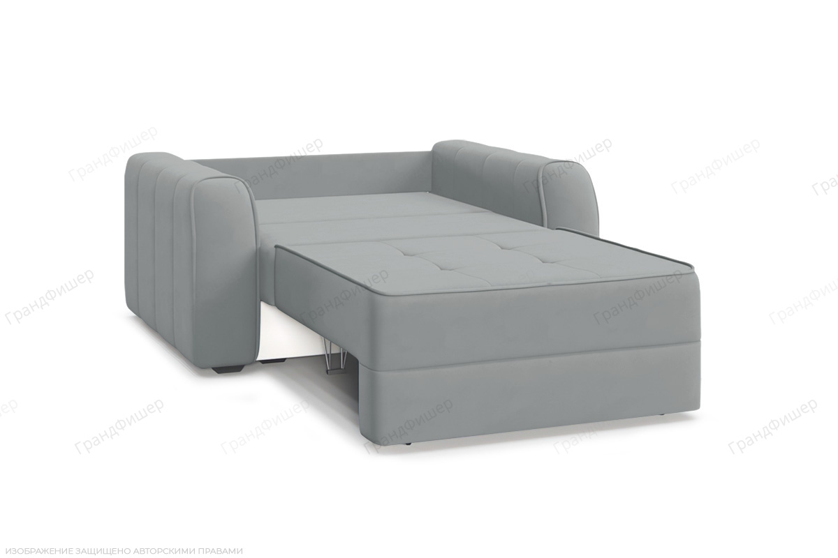 Прямой диван Каймак мини (спальное 100 см) Zara Steel 52 Спальное место