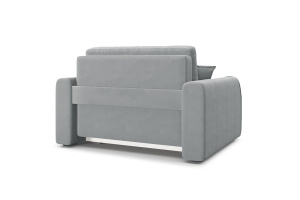 Прямой диван Каймак мини (спальное 100 см) Zara Steel 52 Вид сзади