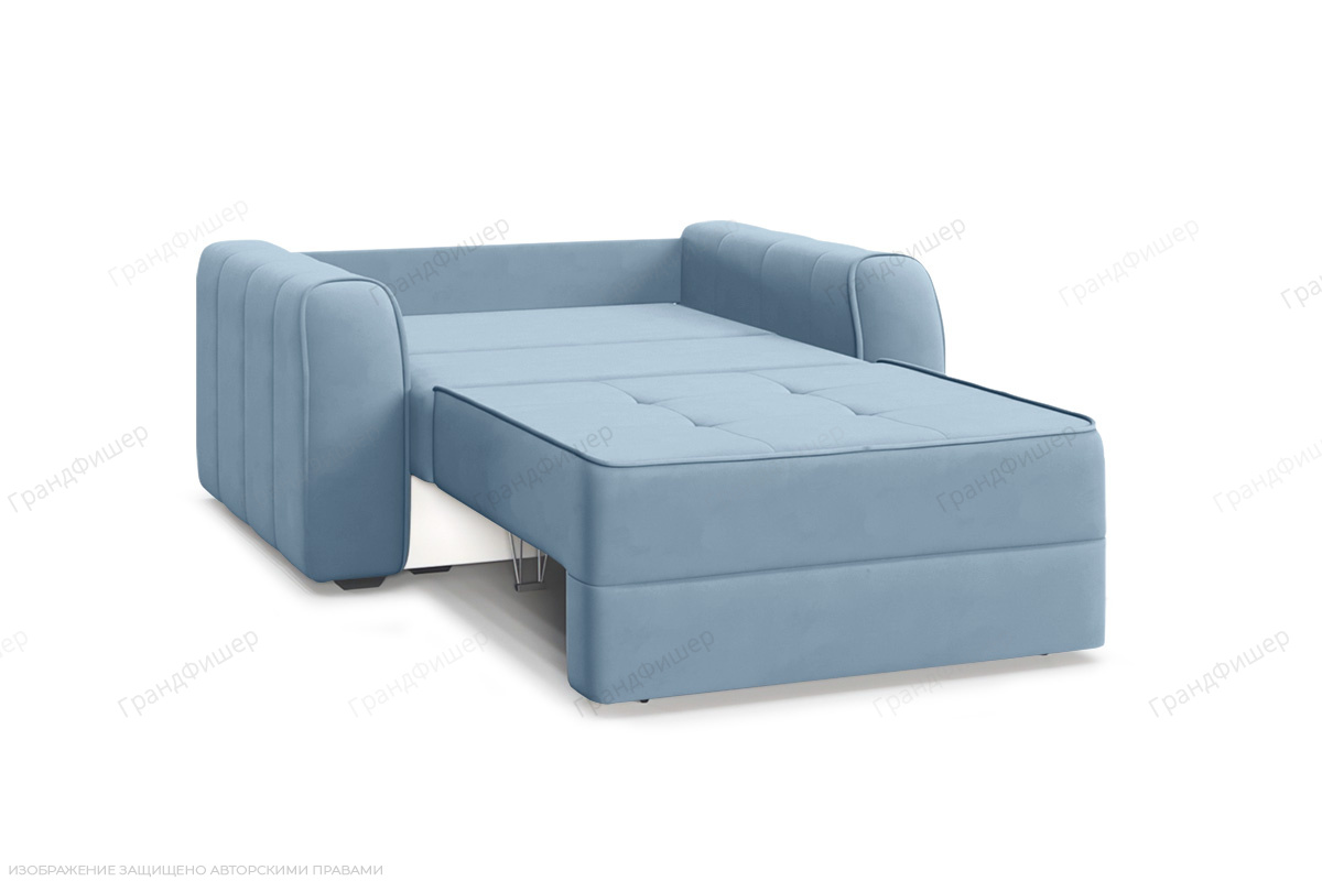 Прямой диван Каймак мини (спальное 100 см) Amigo Blue Спальное место