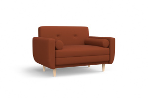 Прямой диван Шуга опора №5 Zara mandarine 39 Вид по диагонали