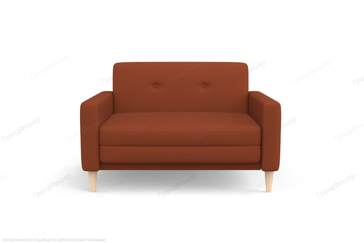 Диван в гостиную Глэм опора №5 Zara Mandarine 39 Вид спереди