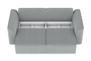 Прямой диван Моди Zara Steel 52 Ящик для белья